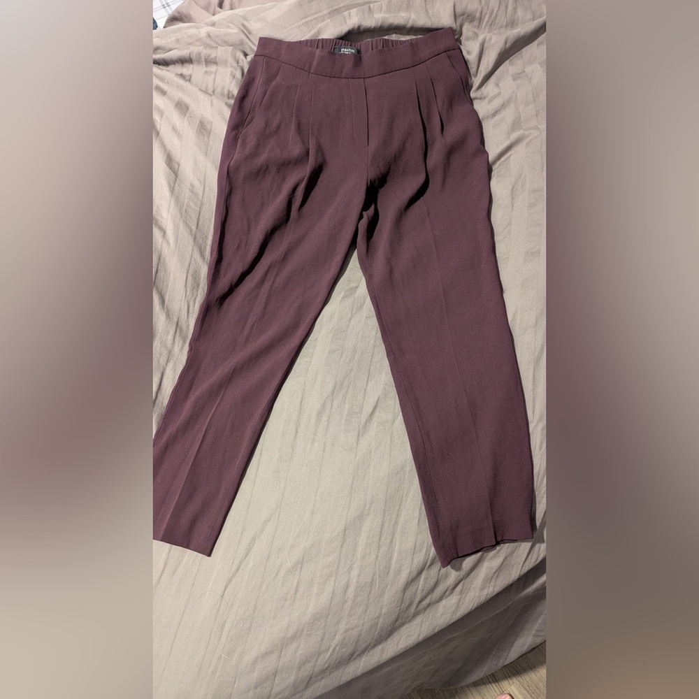 Aritzia Babaton Deep Purple Maroon Pants